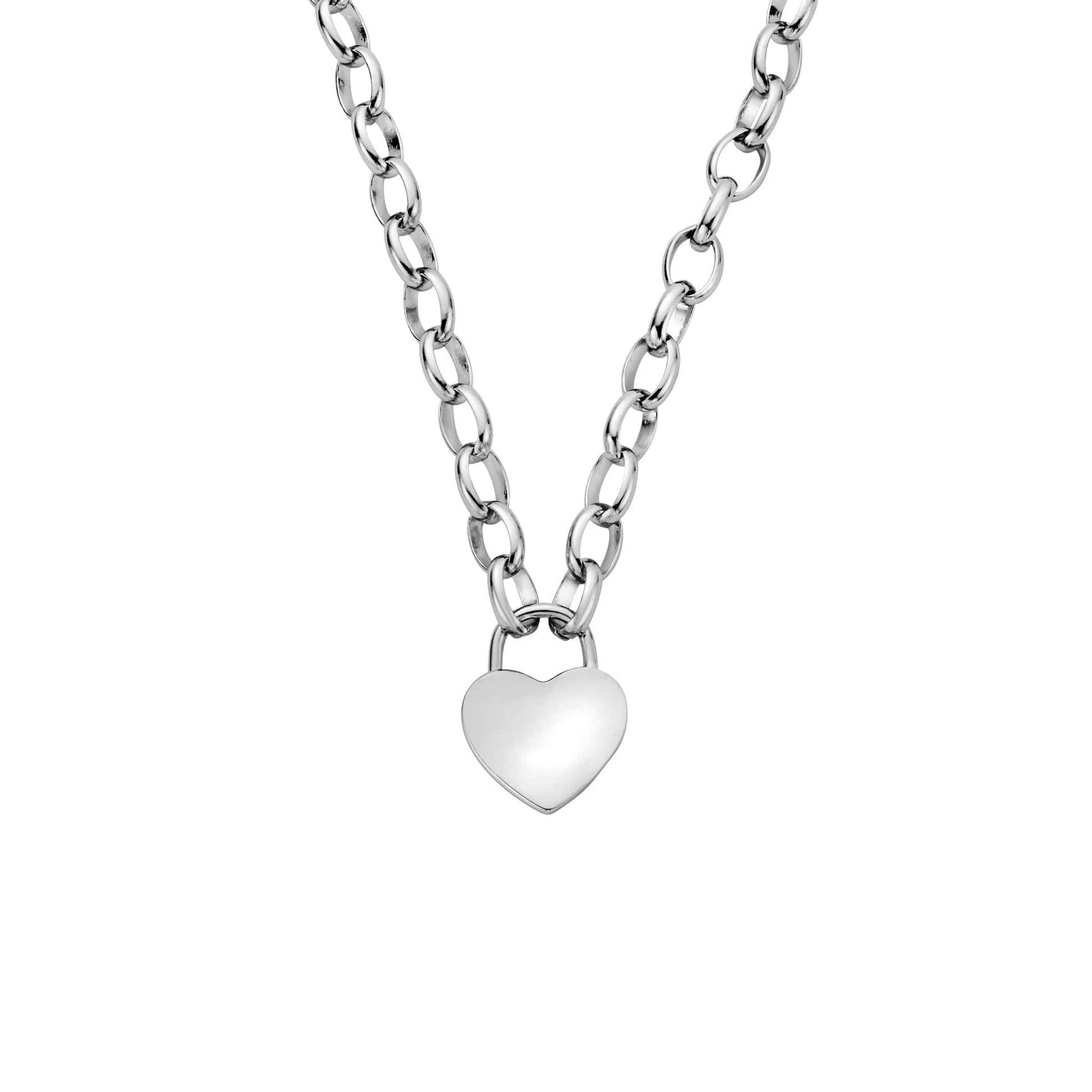 Cariad® Sterling Silver Padlock Necklace