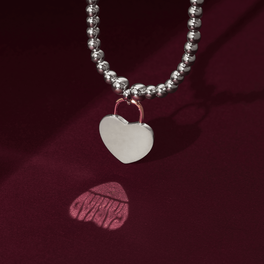 Cariad® Sterling Silver Padlock Affinity Bracelet