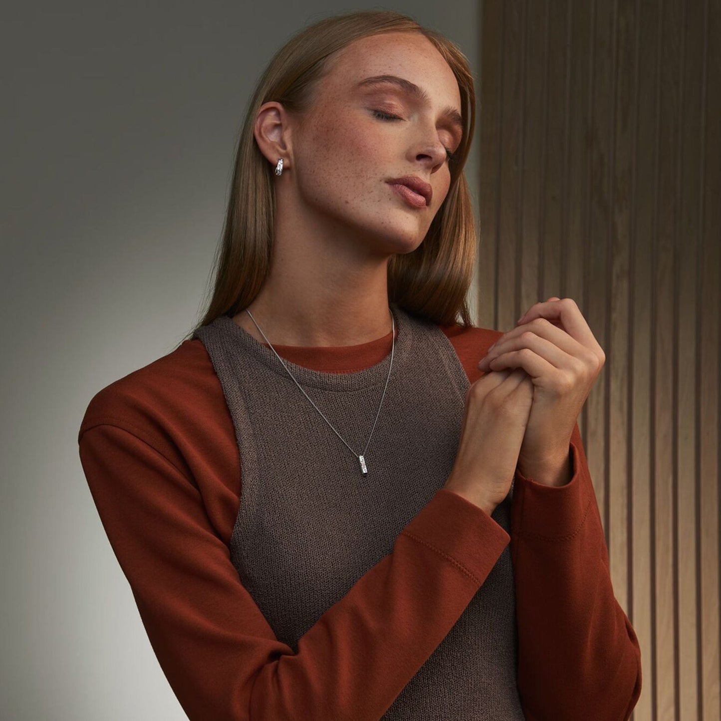 Cariad® Sterling Silver Sparkle Drop Pendant with Topaz