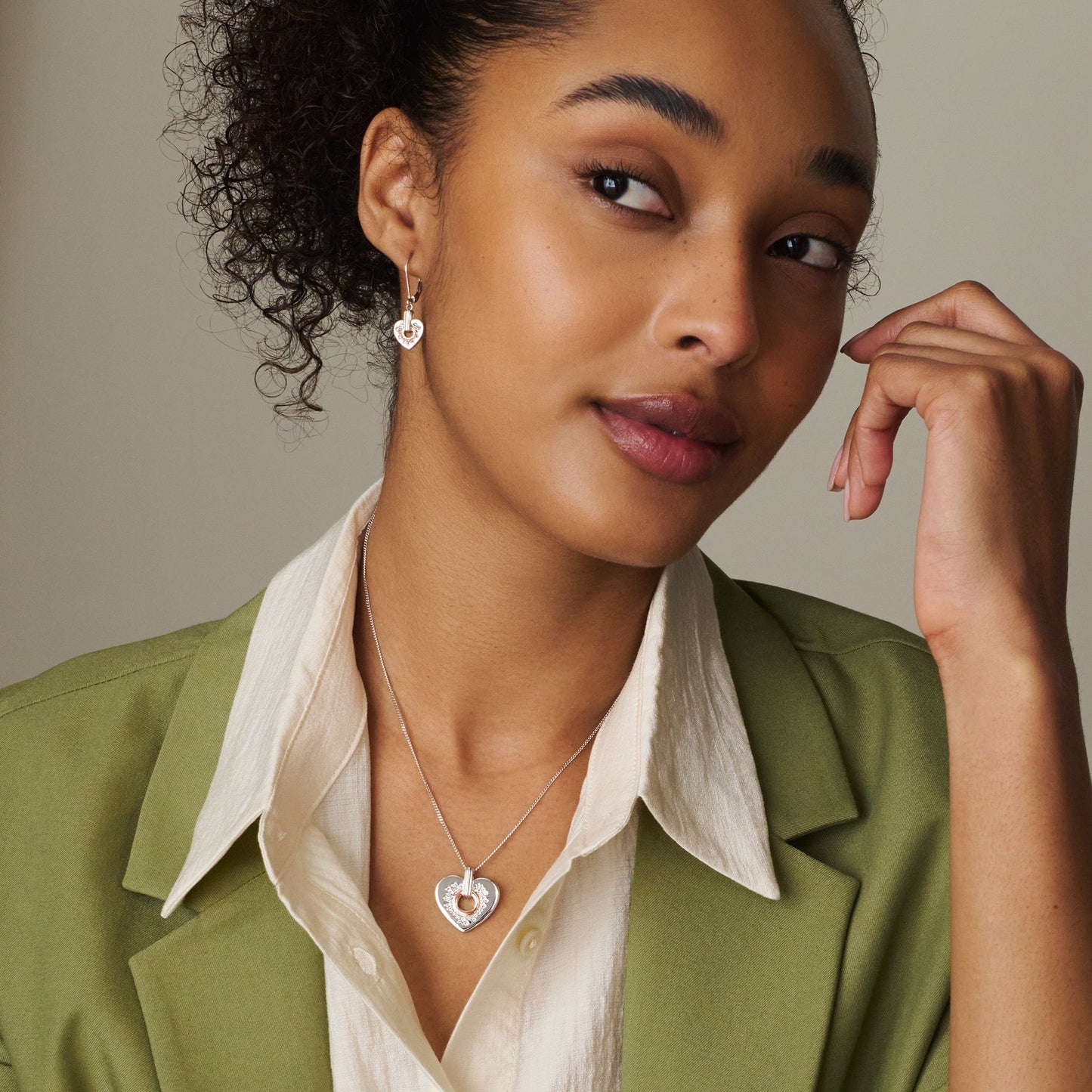 Cariad® Sterling Silver Sparkle Drop Earrings with Topaz