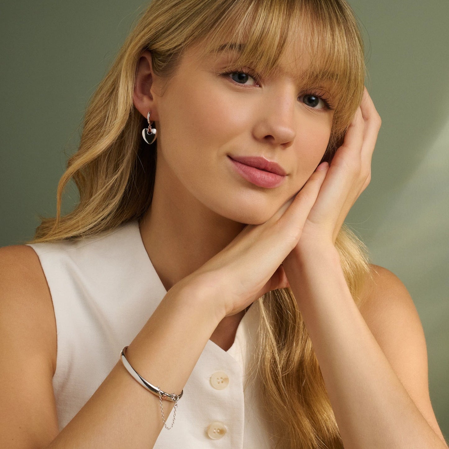 Cariad® Sterling Silver Drop Earrings