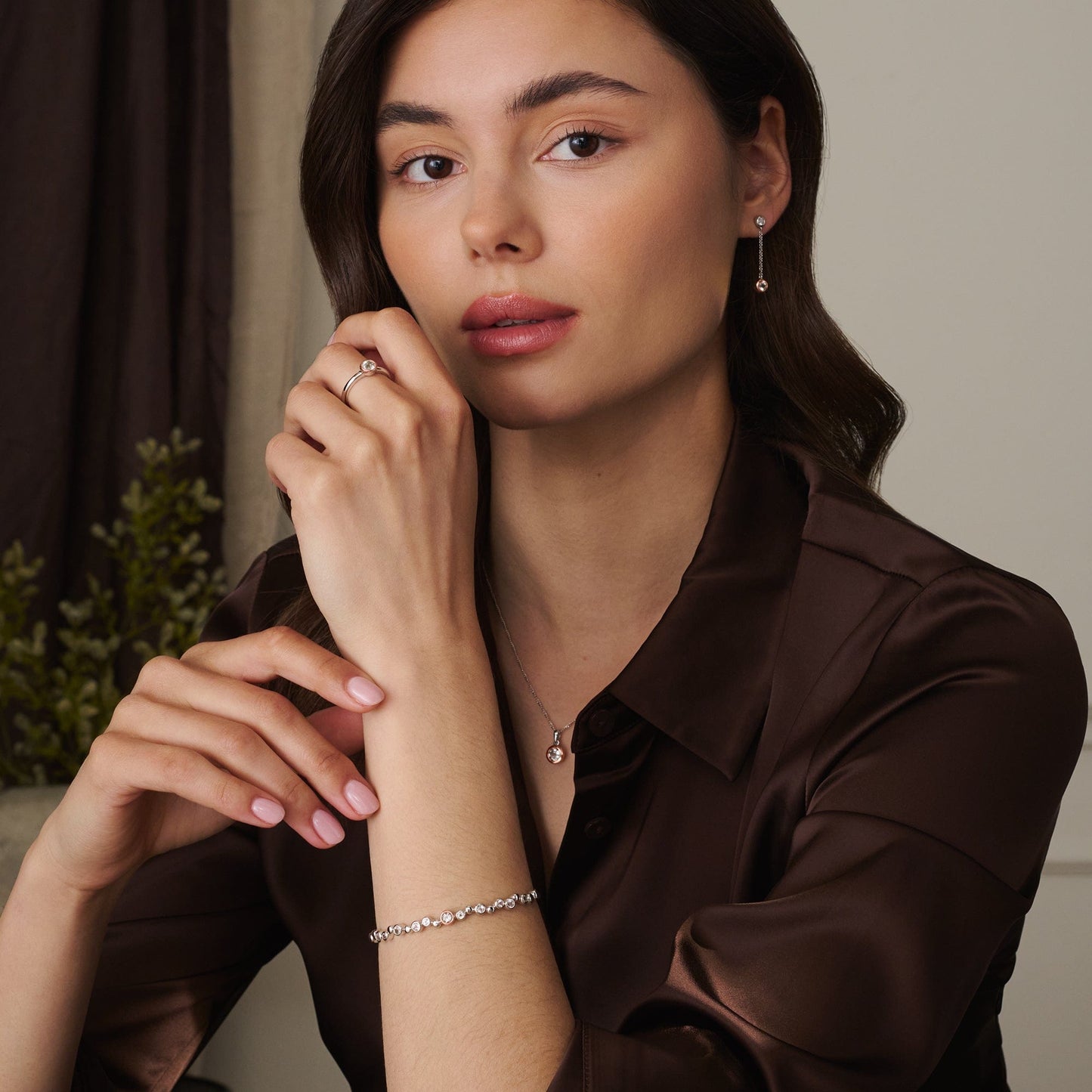 Clogau® Celebration Sterling Silver Banglet with Topaz