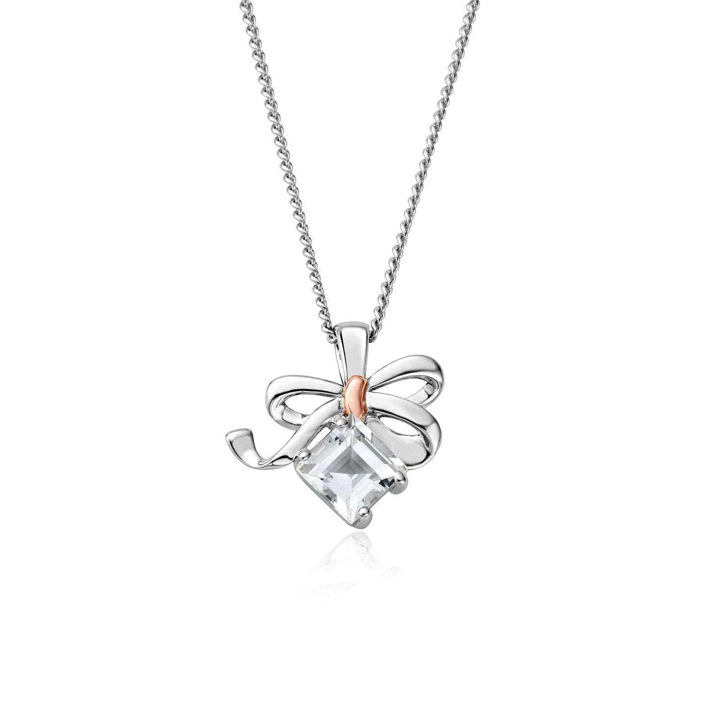 Clogau® Christmas Bow Silver Pendant