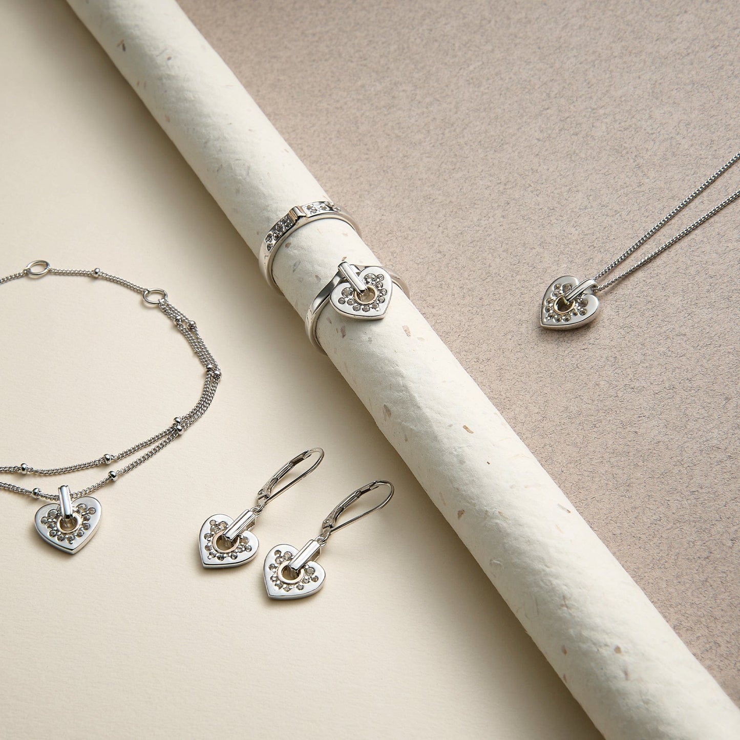 Cariad® Sterling Silver Sparkle Pendant with Topaz