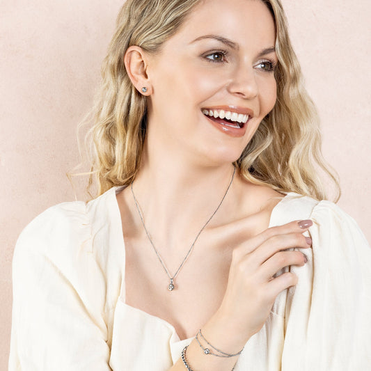 Clogau® Celebration Sterling Silver Stud Earrings with Topaz