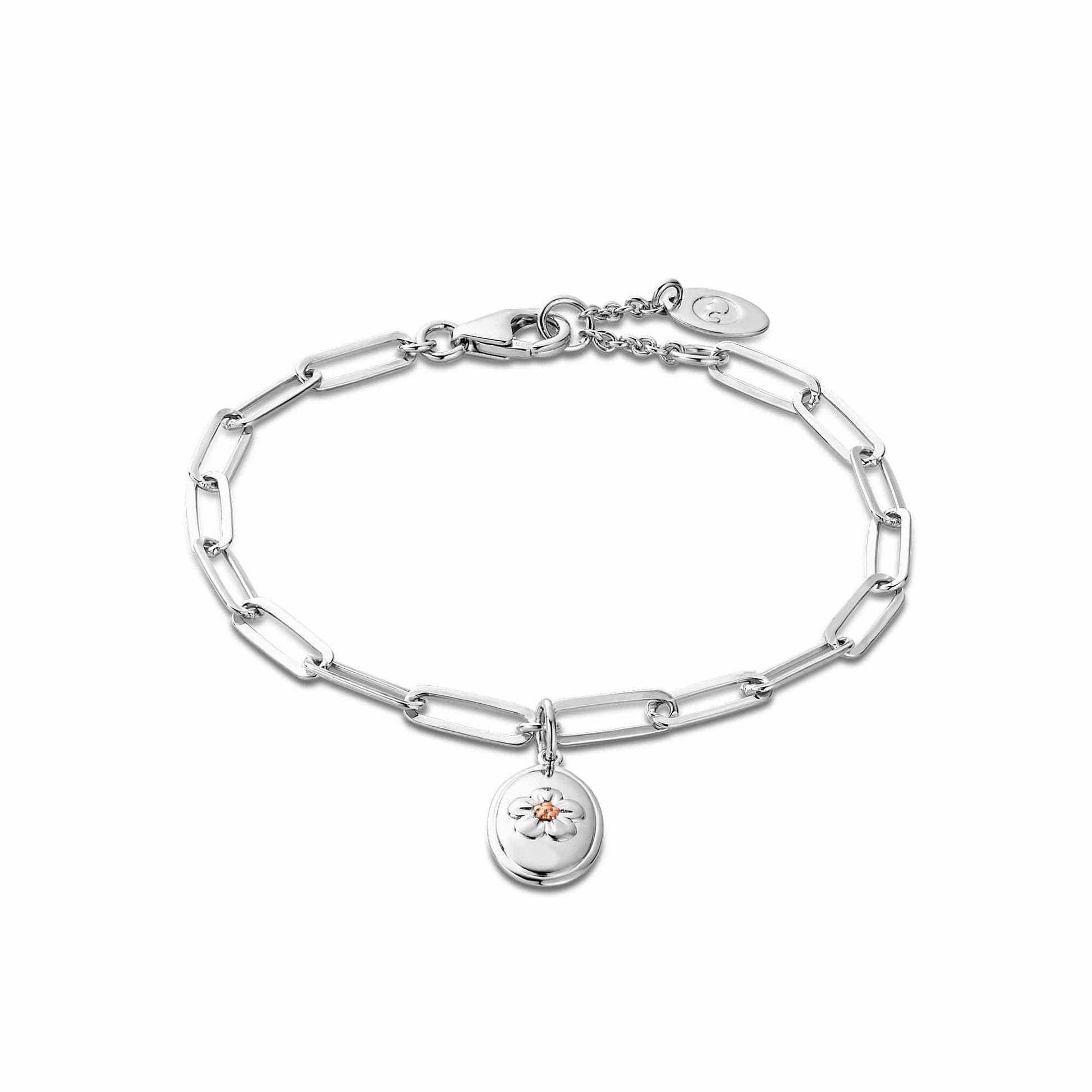 Nature's Wonder Sterling Silver Forget-Me-Not Bracelet