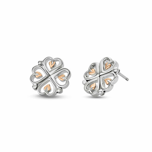 Tree of Life® Sterling Silver Heart Drop-Stud Earrings