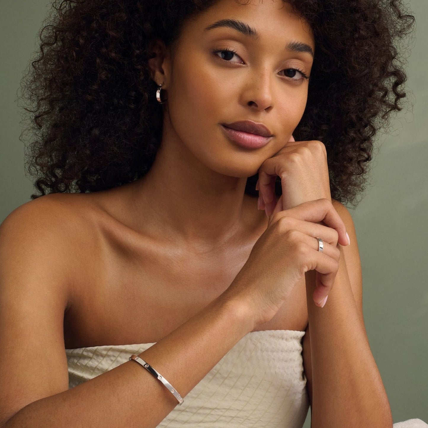 Insignia Sterling Silver Slim Half-Hoop Earrings