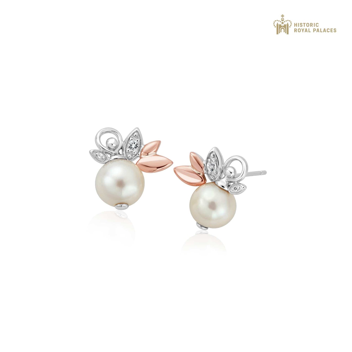 Lily of the Valley Silver and Pearl Stud Earrings