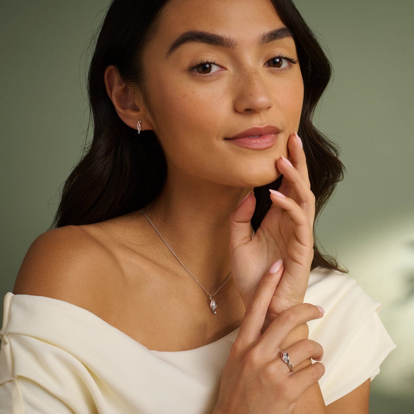 Past Present Future® Sterling Silver Pendant with Topaz