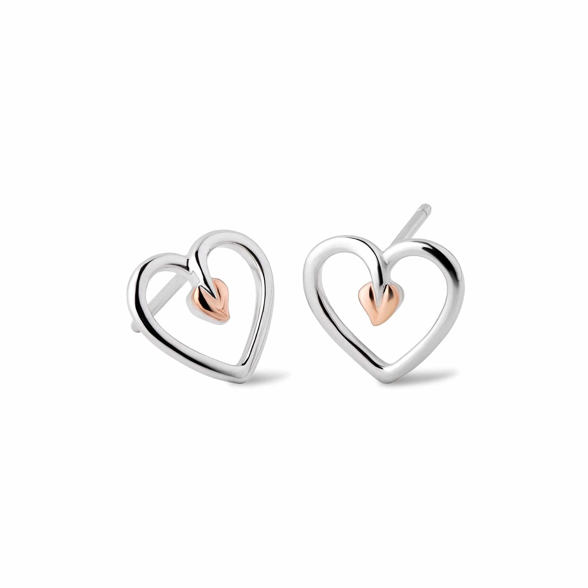 Tree of Life® Sterling Silver Heart Stud Earrings