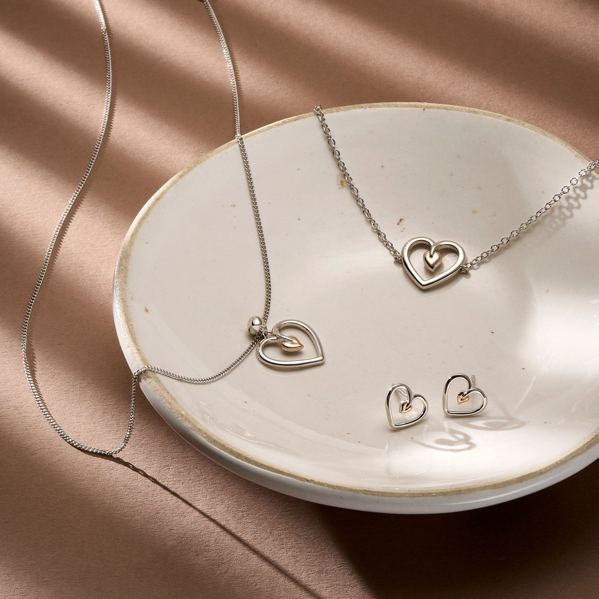 Tree of Life® Sterling Silver Heart Stud Earrings