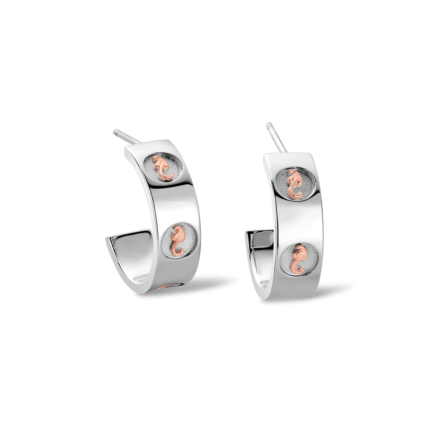 Insignia Sterling Silver Half-Hoop Earrings