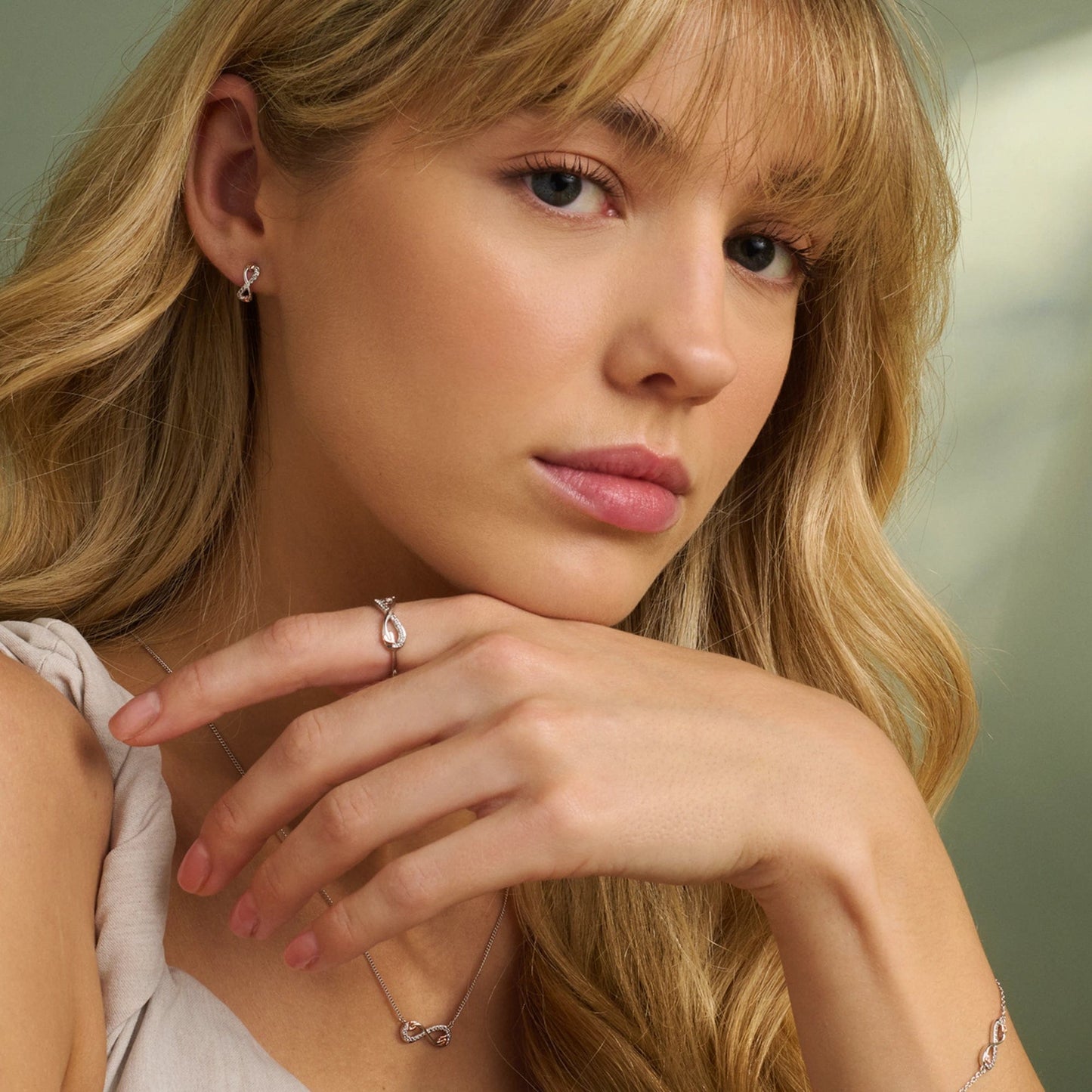 Tree of Life® Sterling Silver Infinity Bracelet with Topaz