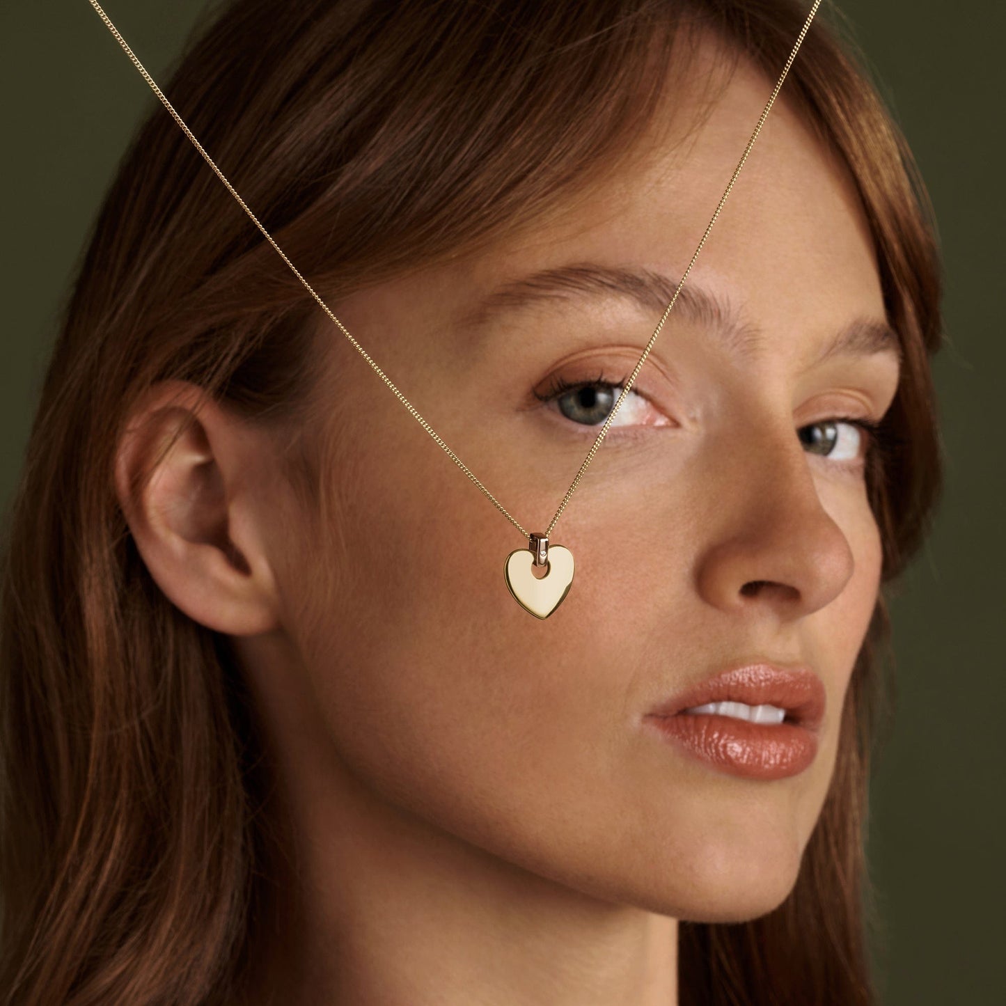 Cariad® 9ct Solid Gold Pendant with Diamond