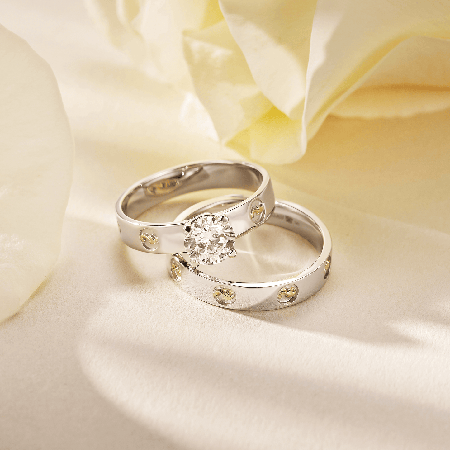 18ct White Gold Insignia Wedding Ring