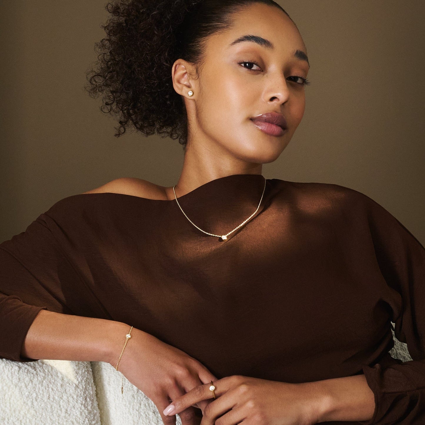 Clogau® Celebration 9ct Solid Gold Stud Earrings with 0.5ct Lab-Grown Diamonds