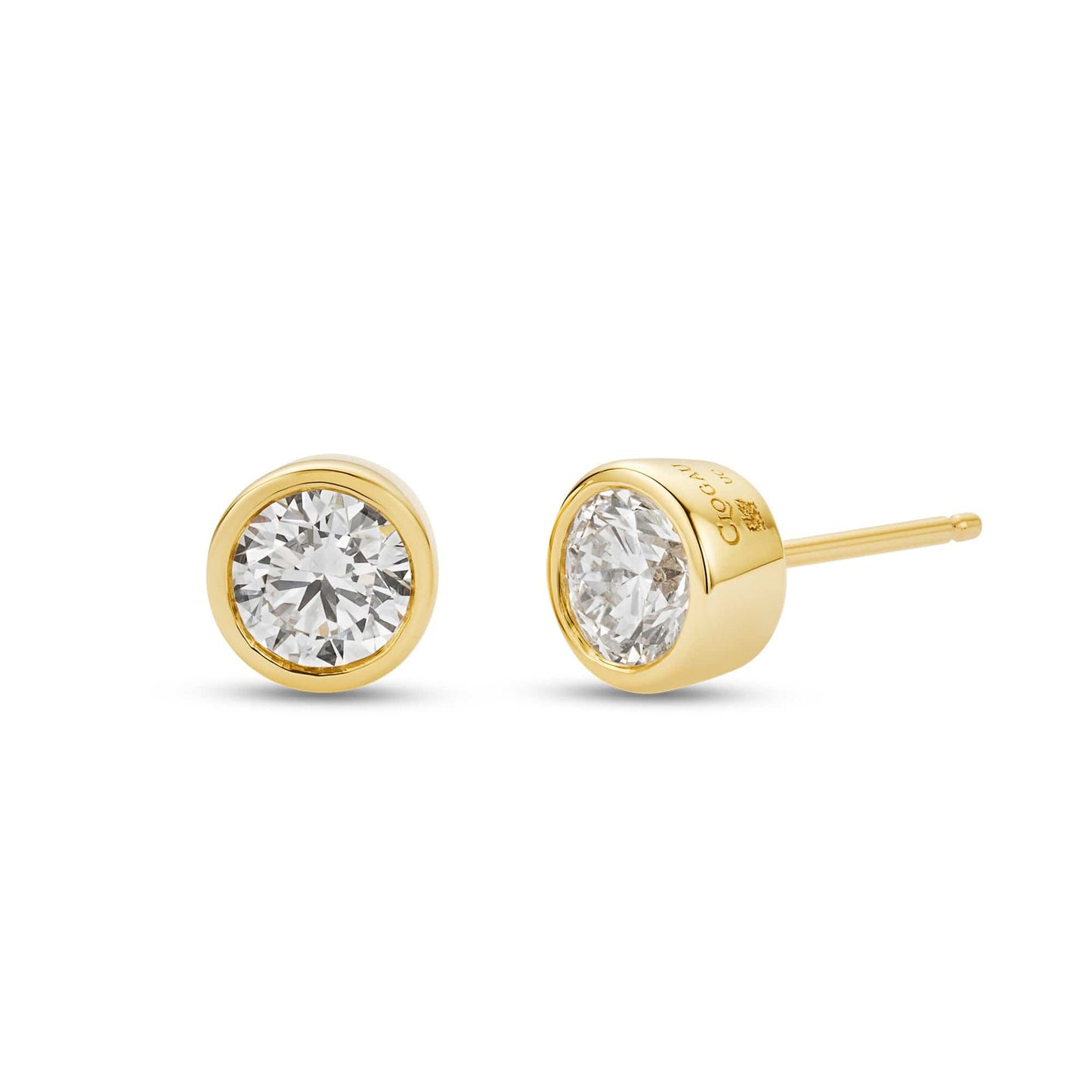 Clogau® Celebration 9ct Solid Gold Stud Earrings with 0.5ct Lab-Grown Diamonds
