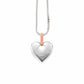 Cariad® Silver and Diamond Large Heart Pendant