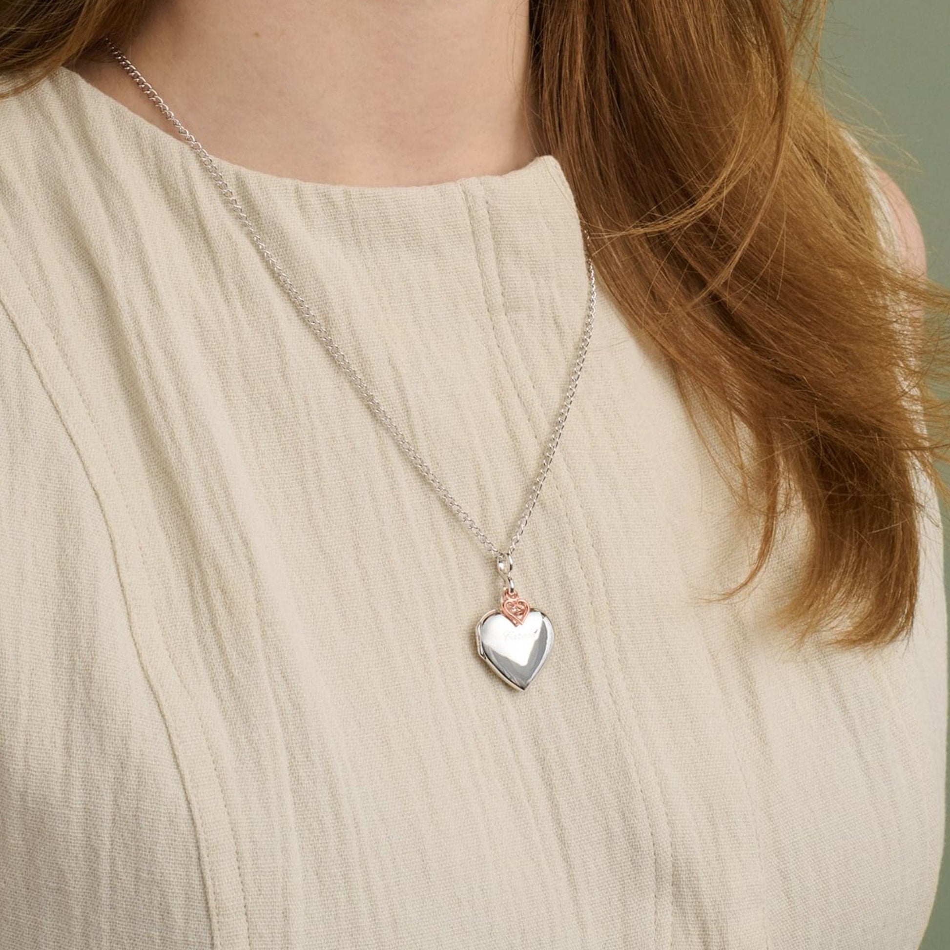 Cariad® Sterling Silver Locket