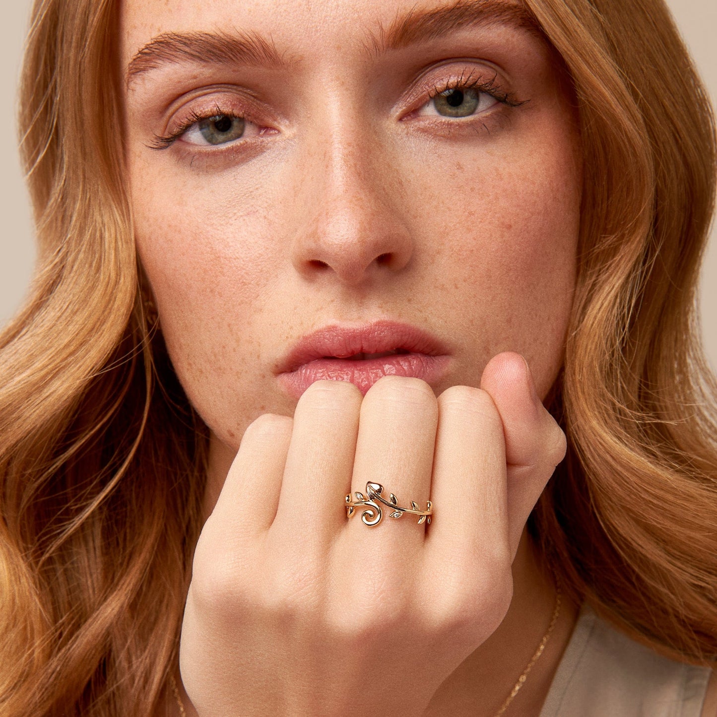 Vine of Life Gold and Diamond Ring