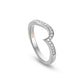 9ct White Gold True Romance Wedding Ring