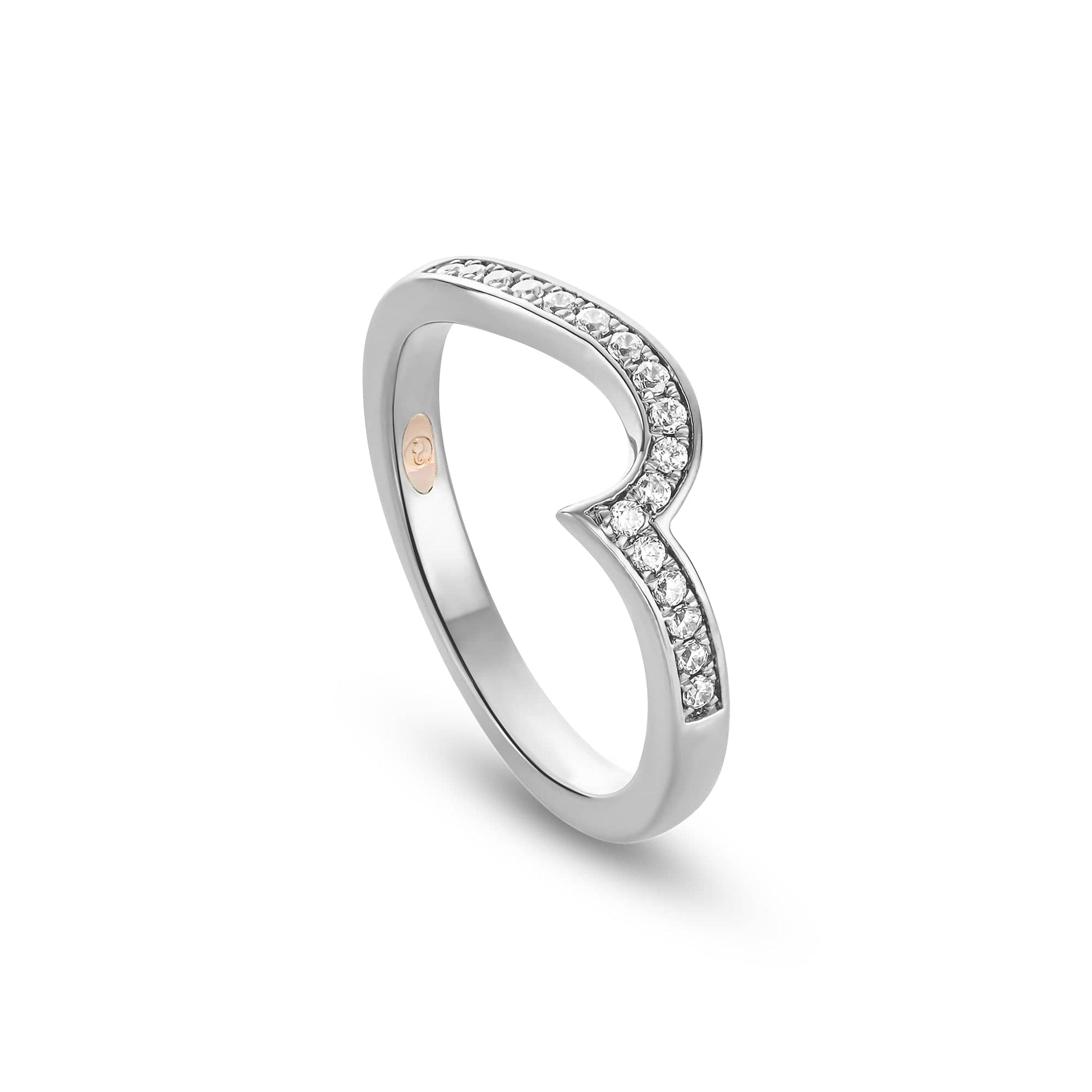 9ct White Gold True Romance Wedding Ring