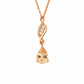 Past Present Future® 18ct Solid Gold 1854 Blend Pendant with Diamonds and Morganite