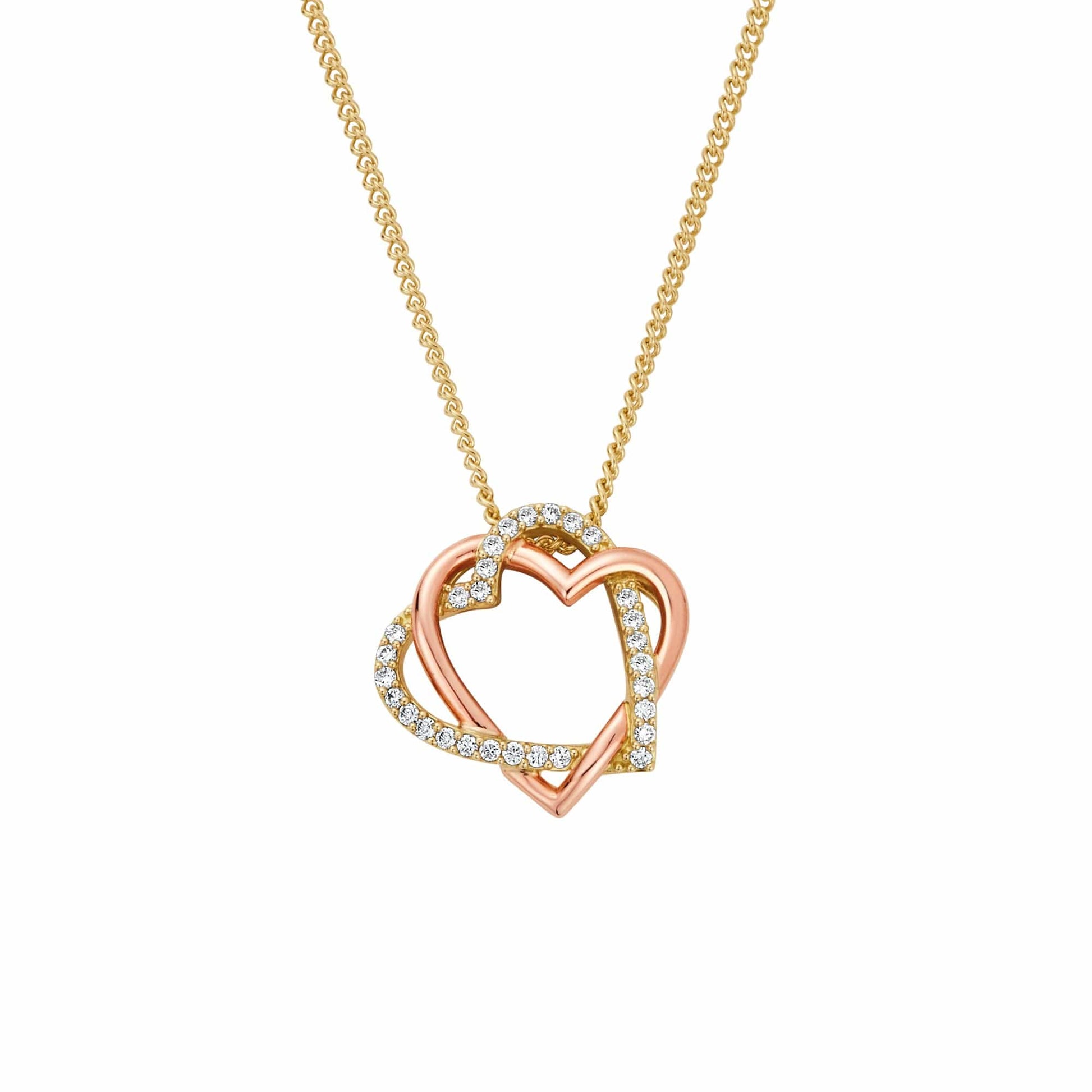 Always in My Heart 18ct Gold and Diamond Pendant