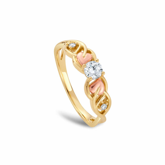 Promises 18ct Solid Fairtrade Gold Engagement Ring with 0.3ct Lab-Grown Diamond