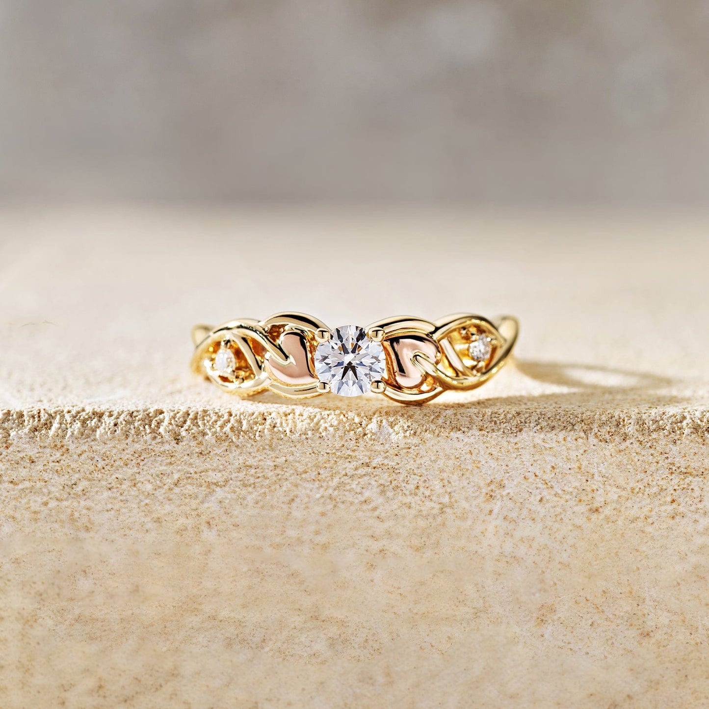 Promises 18ct Solid Fairtrade Gold Engagement Ring with 0.3ct Lab-Grown Diamond