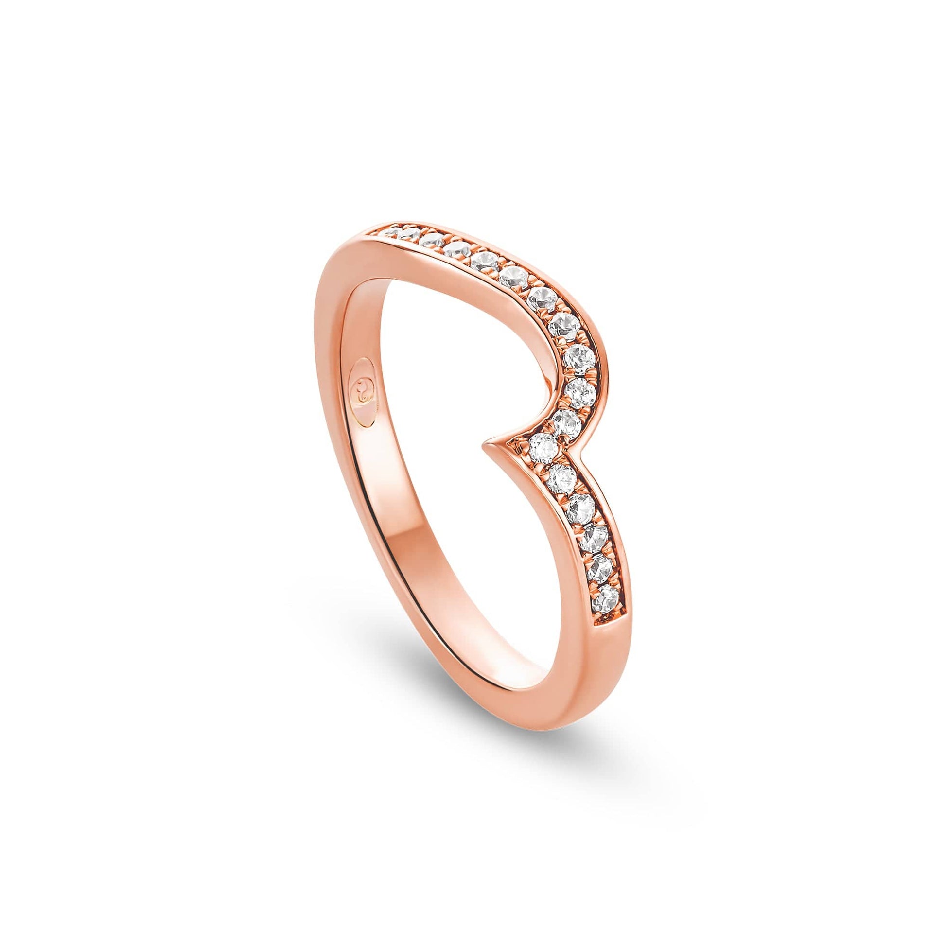 18ct Rose Gold True Romance Wedding Ring - Main Image