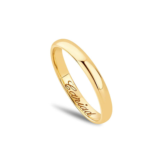 Promises 18ct Solid Gold 3mm Wedding Ring