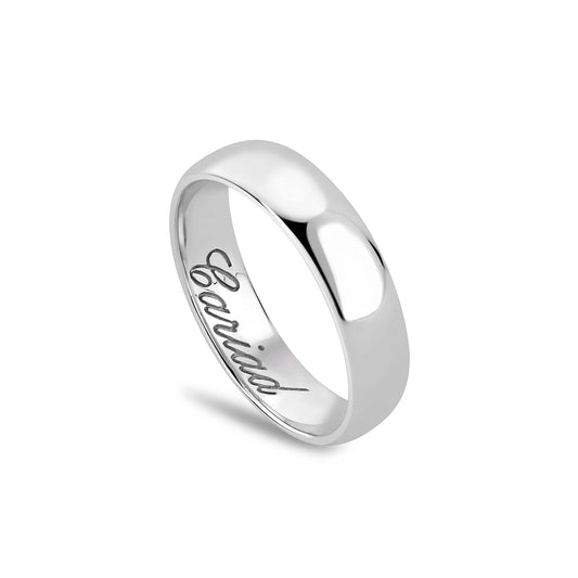 Promises 18ct Solid White Gold 5mm Wedding Ring
