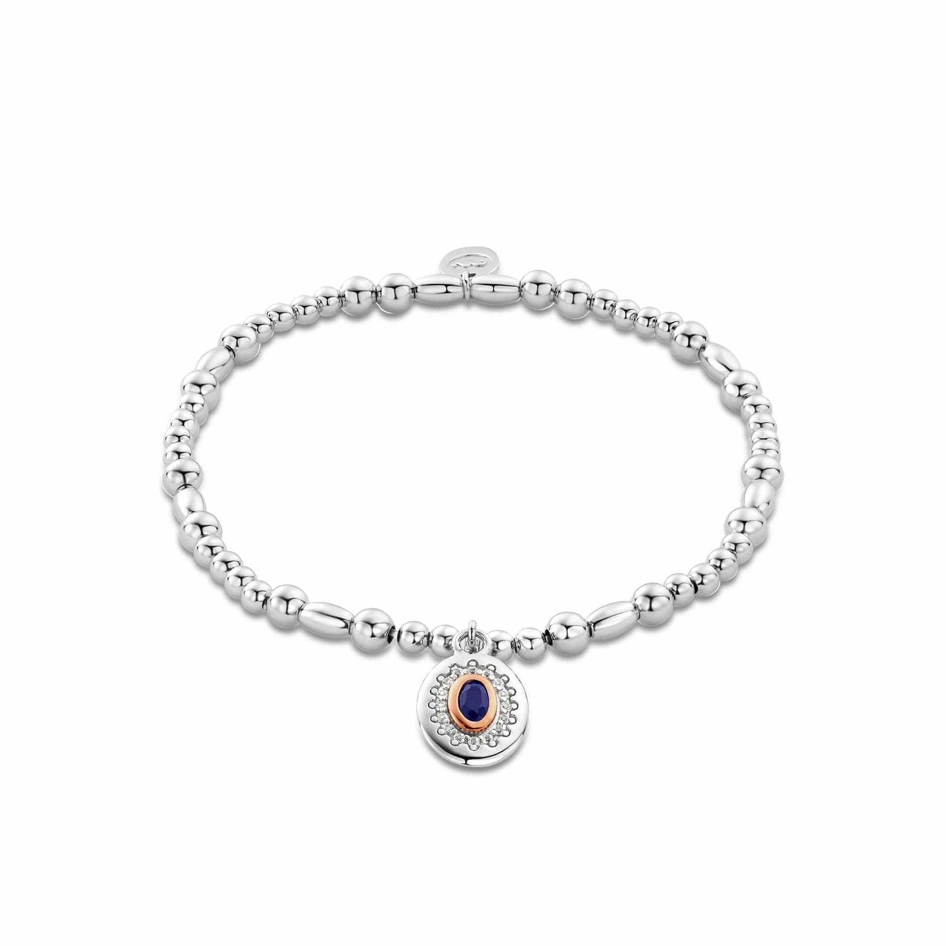 Royal Clogau®  Sterling Silver Diana Affinity Bracelet with Sapphire & Topaz