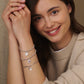Royal Clogau®  Sterling Silver Diana Affinity Bracelet with Sapphire & Swarovski® Zirconia