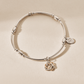 Forever Yours Sterling Silver Heart Affinity Bracelet with Topaz