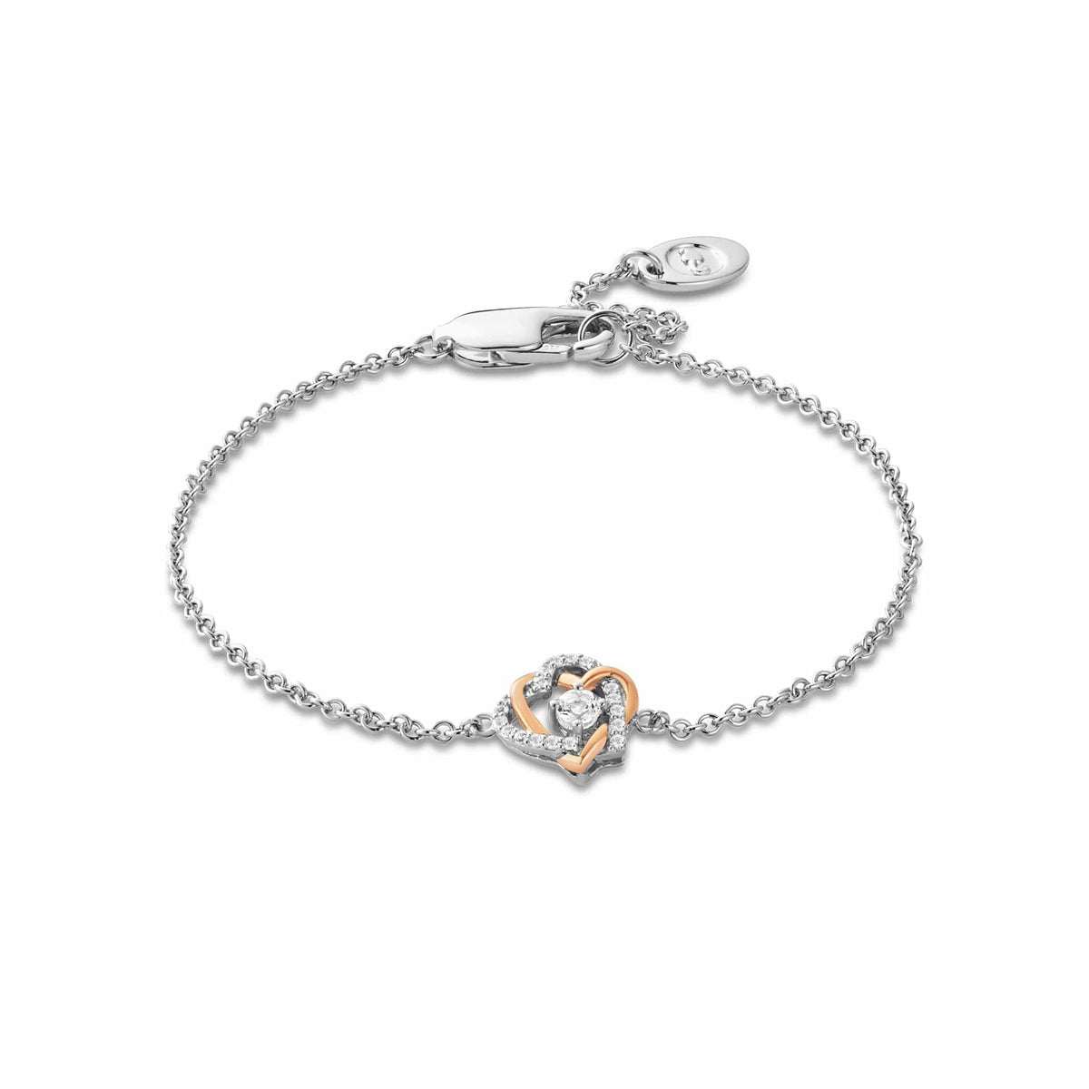 Forever Yours Sterling Heart Bracelet Topaz