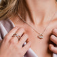 Forever Yours Sterling Silver Heart Pendant with Topaz