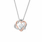 Forever Yours Sterling Silver Heart Pendant with Topaz