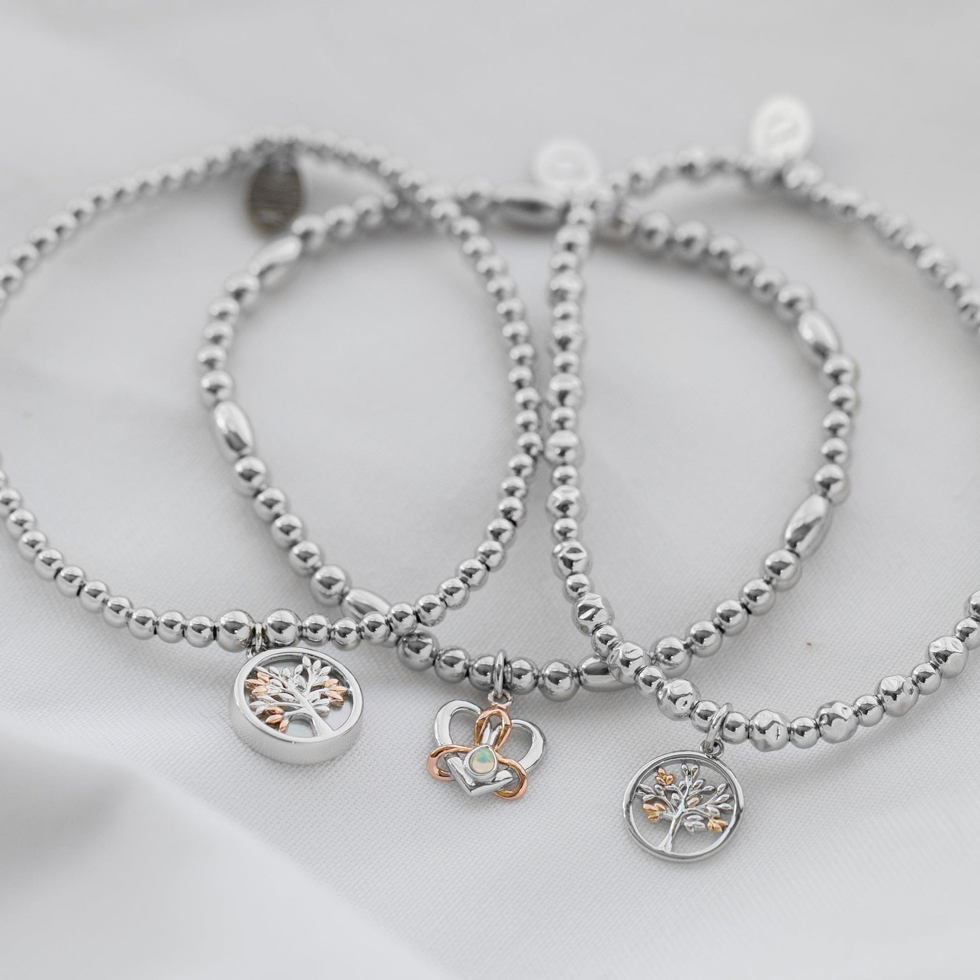 Dwynwen Silver and Opal Affinity Bracelet