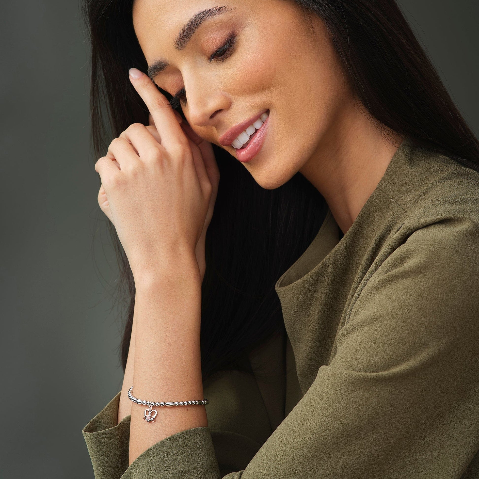 Forever Yours Sterling Silver Dwynwen Affinity Bracelet with Opal