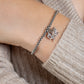 Royal Clogau® Sterling Silver Welsh Dragon Affinity Bracelet with Topaz