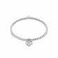 Forever Yours Sterling Silver Kiss Affinity Bracelet with Zircon