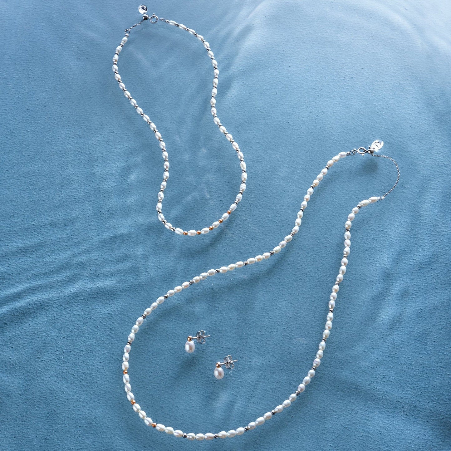 Beachcomber Silver and Pearl Choker