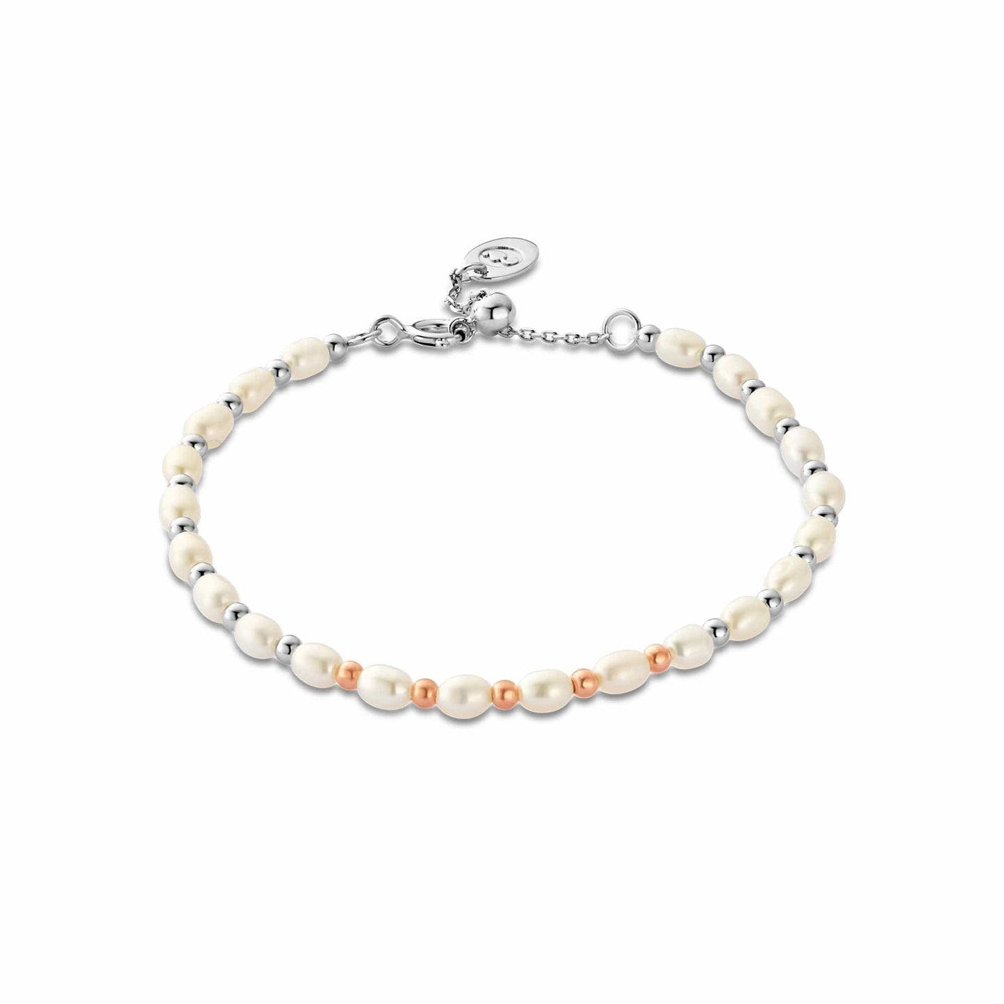 Nature's Wonder Sterling Silver Beachcomber Bracelet with Pearls