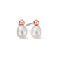Beachcomber Silver and Pearl Stud Earrings