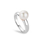Nature's Wonder Sterling Silver Beachcomber Ring with Pearl