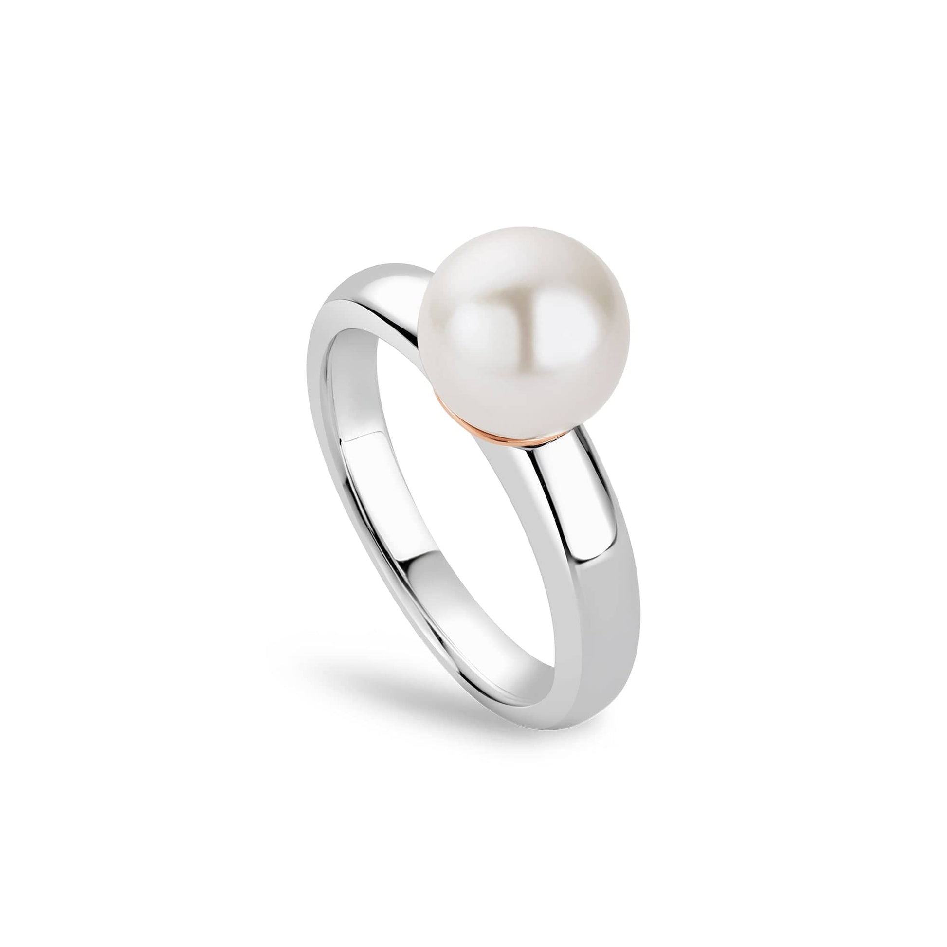Nature's Wonder Sterling Silver Beachcomber Ring with Pearl