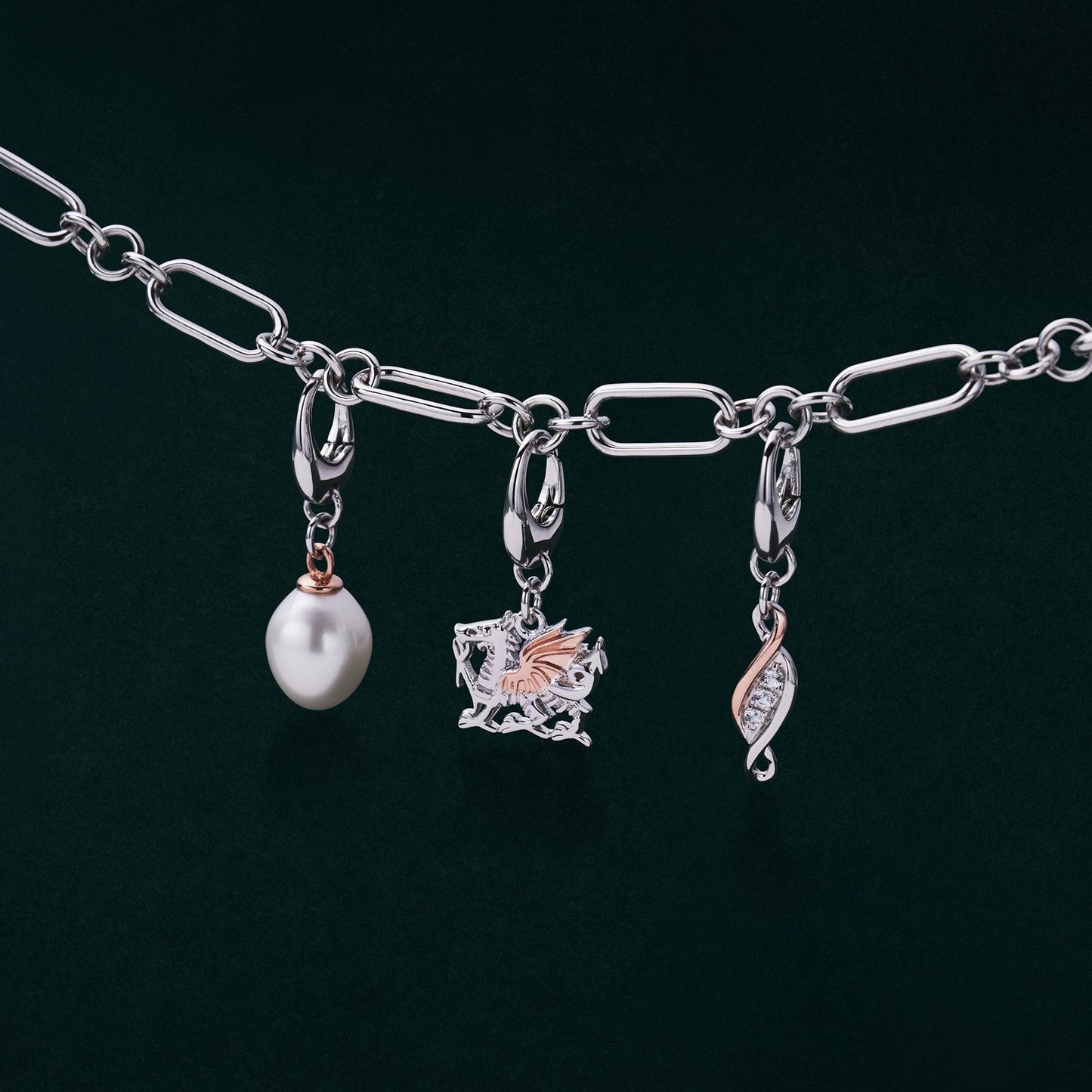 Insignia Sterling Silver Beachcomber Charm with Pearl
